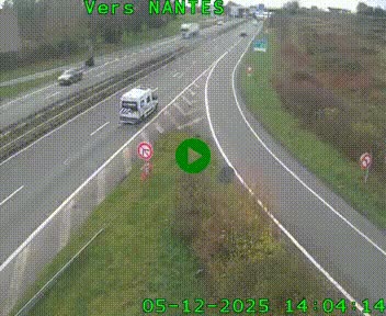 <h2>Webcam N147 au nord de Poitiers et à la jonction avec la A10</h2>