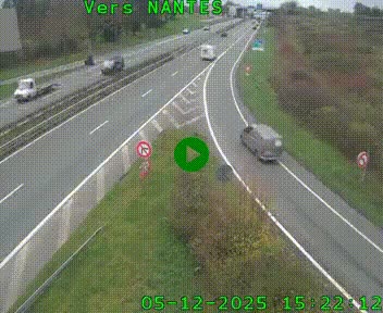 <h2>Webcam N147 au nord de Poitiers et à la jonction avec la A10</h2>