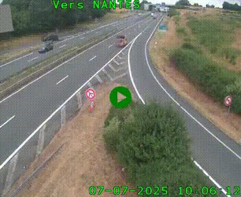 <h2>Webcam N147 au nord de Poitiers et à la jonction avec la A10</h2>