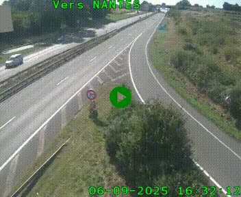 <h2>Webcam N147 au nord de Poitiers et à la jonction avec la A10</h2>