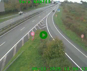 <h2>Webcam N147 au nord de Poitiers et à la jonction avec la A10</h2>