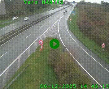 <h2>Webcam N147 au nord de Poitiers et à la jonction avec la A10</h2>