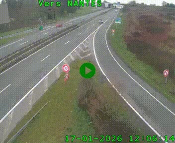 <h2>Webcam N147 au nord de Poitiers et à la jonction avec la A10</h2>