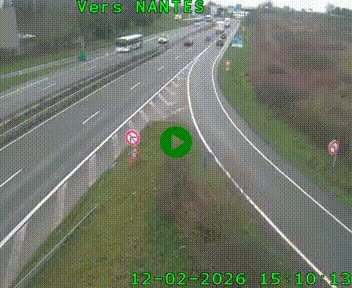<h2>Webcam N147 au nord de Poitiers et à la jonction avec la A10</h2>