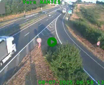 <h2>Webcam N147 au nord de Poitiers et à la jonction avec la A10</h2>