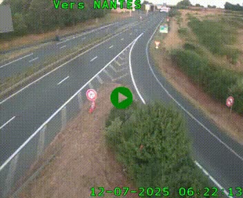 Webcam N147 au nord de Poitiers et à la jonction avec la A10