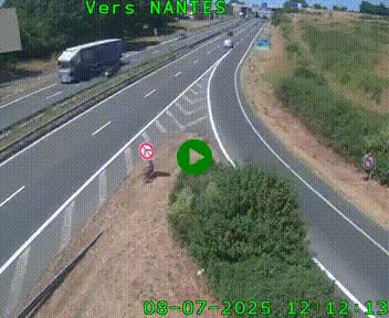 <h2>Webcam N147 au nord de Poitiers et à la jonction avec la A10</h2>