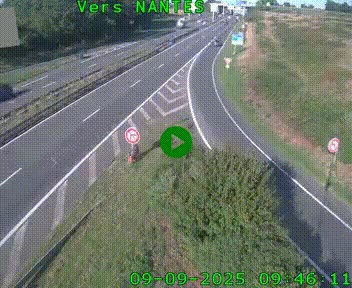 <h2>Webcam N147 au nord de Poitiers et à la jonction avec la A10</h2>