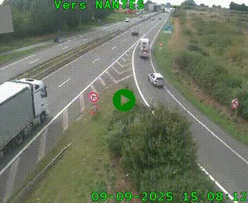 <h2>Webcam N147 au nord de Poitiers et à la jonction avec la A10</h2>