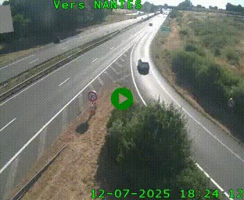 <h2>Webcam N147 au nord de Poitiers et à la jonction avec la A10</h2>
