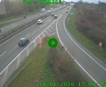 <h2>Webcam N147 au nord de Poitiers et à la jonction avec la A10</h2>