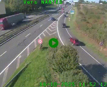 <h2>Webcam N147 au nord de Poitiers et à la jonction avec la A10</h2>