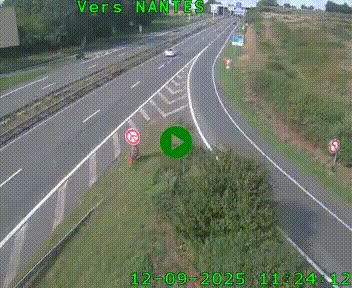 <h2>Webcam N147 au nord de Poitiers et à la jonction avec la A10</h2>