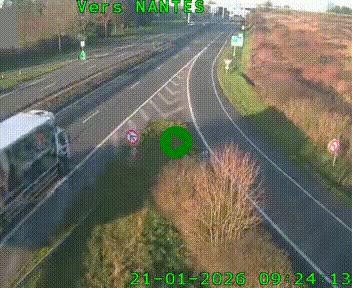 <h2>Webcam N147 au nord de Poitiers et à la jonction avec la A10</h2>