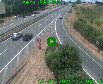 <h2>Webcam N147 au nord de Poitiers et à la jonction avec la A10</h2>