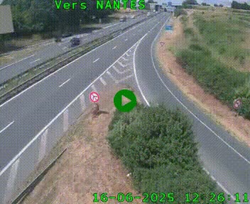 Webcam N147 au nord de Poitiers et à la jonction avec la A10