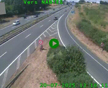 <h2>Webcam N147 au nord de Poitiers et à la jonction avec la A10</h2>