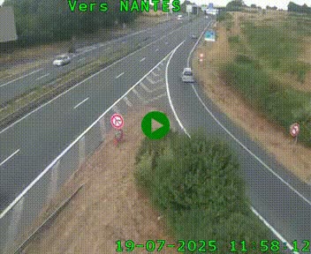 <h2>Webcam N147 au nord de Poitiers et à la jonction avec la A10</h2>