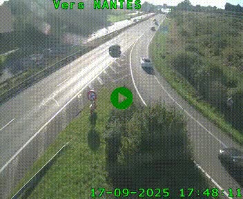 <h2>Webcam N147 au nord de Poitiers et à la jonction avec la A10</h2>