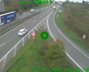 <h2>Webcam N147 au nord de Poitiers et à la jonction avec la A10</h2>