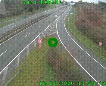 <h2>Webcam N147 au nord de Poitiers et à la jonction avec la A10</h2>