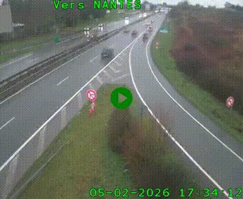 <h2>Webcam N147 au nord de Poitiers et à la jonction avec la A10</h2>