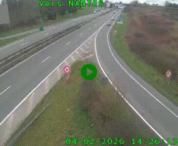 <h2>Webcam N147 au nord de Poitiers et à la jonction avec la A10</h2>