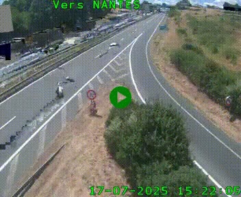 <h2>Webcam N147 au nord de Poitiers et à la jonction avec la A10</h2>