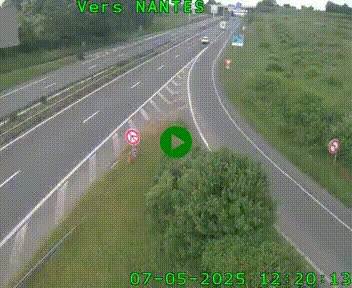 Webcam N147 au nord de Poitiers et à la jonction avec la A10