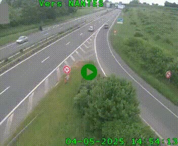Webcam N147 au nord de Poitiers et à la jonction avec la A10