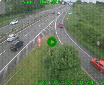 Webcam N147 au nord de Poitiers et à la jonction avec la A10