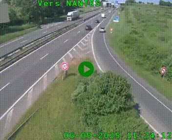 Webcam N147 au nord de Poitiers et à la jonction avec la A10