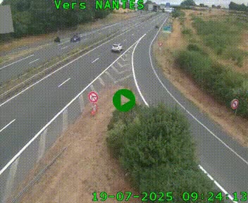 <h2>Webcam N147 au nord de Poitiers et à la jonction avec la A10</h2>