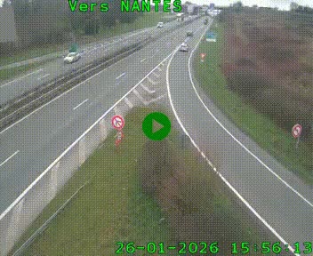 <h2>Webcam N147 au nord de Poitiers et à la jonction avec la A10</h2>