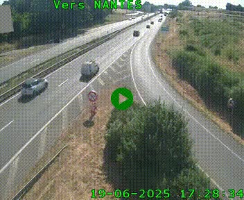 <h2>Webcam N147 au nord de Poitiers et à la jonction avec la A10</h2>