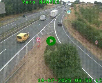 <h2>Webcam N147 au nord de Poitiers et à la jonction avec la A10</h2>