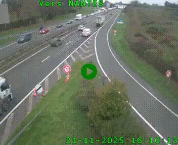 <h2>Webcam N147 au nord de Poitiers et à la jonction avec la A10</h2>