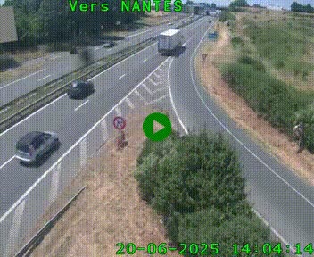 <h2>Webcam N147 au nord de Poitiers et à la jonction avec la A10</h2>