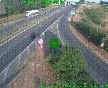 <h2>Webcam N147 au nord de Poitiers et à la jonction avec la A10</h2>