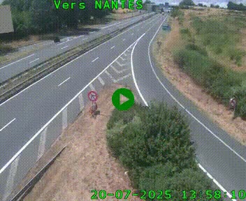 <h2>Webcam N147 au nord de Poitiers et à la jonction avec la A10</h2>