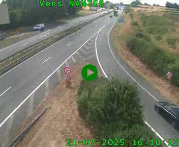<h2>Webcam N147 au nord de Poitiers et à la jonction avec la A10</h2>