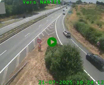 <h2>Webcam N147 au nord de Poitiers et à la jonction avec la A10</h2>