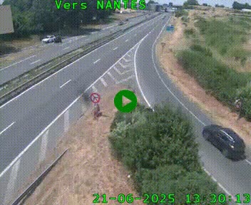 <h2>Webcam N147 au nord de Poitiers et à la jonction avec la A10</h2>