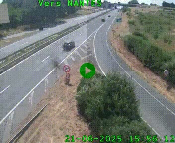 <h2>Webcam N147 au nord de Poitiers et à la jonction avec la A10</h2>