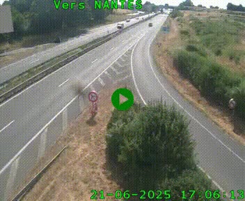 <h2>Webcam N147 au nord de Poitiers et à la jonction avec la A10</h2>
