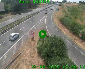 <h2>Webcam N147 au nord de Poitiers et à la jonction avec la A10</h2>