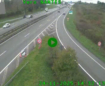<h2>Webcam N147 au nord de Poitiers et à la jonction avec la A10</h2>