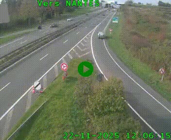 <h2>Webcam N147 au nord de Poitiers et à la jonction avec la A10</h2>