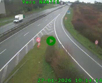 <h2>Webcam N147 au nord de Poitiers et à la jonction avec la A10</h2>