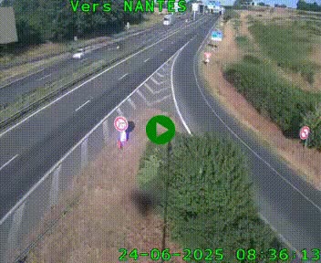 <h2>Webcam N147 au nord de Poitiers et à la jonction avec la A10</h2>